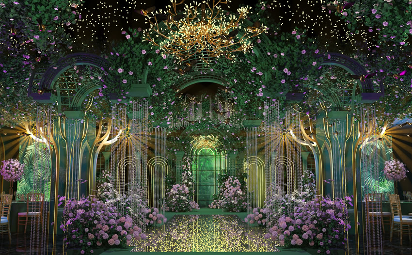 莱州奇妙森林婚礼堂效果展示